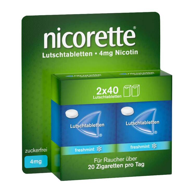 nicorette Lutschtabletten, 4 mg Nikotin, 80 St