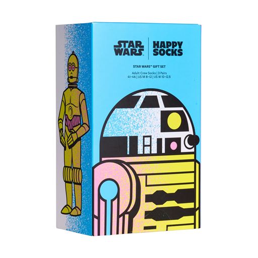 Happy Socks Star Wars™ Gaveæske 3-pak Strømper, Black, 41-46