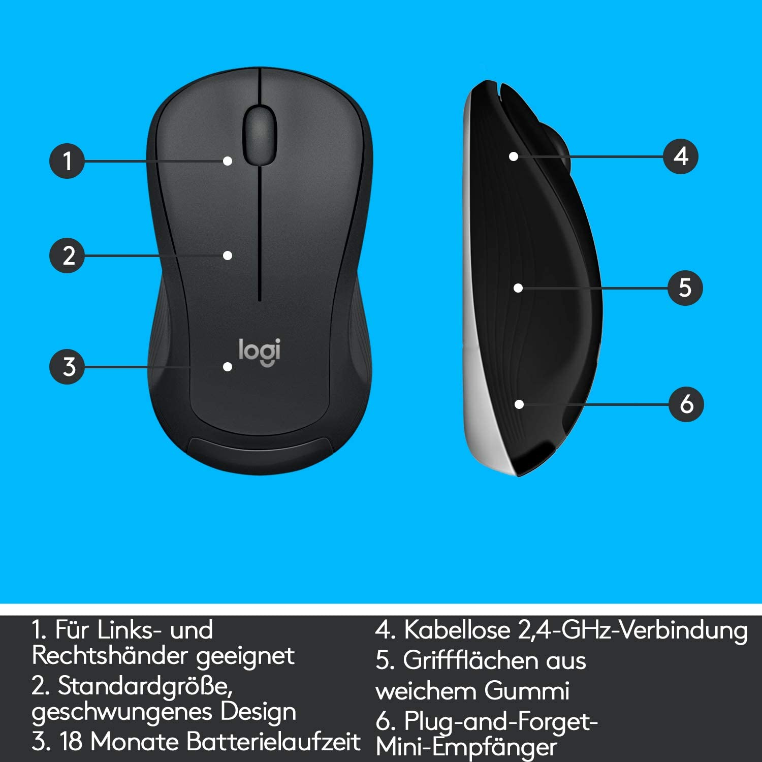 MK540 Advanced 2.4GHz Tastatur Keyboard CH Layout mit Zahlenblock   Maus (920-008677) - Schwarz