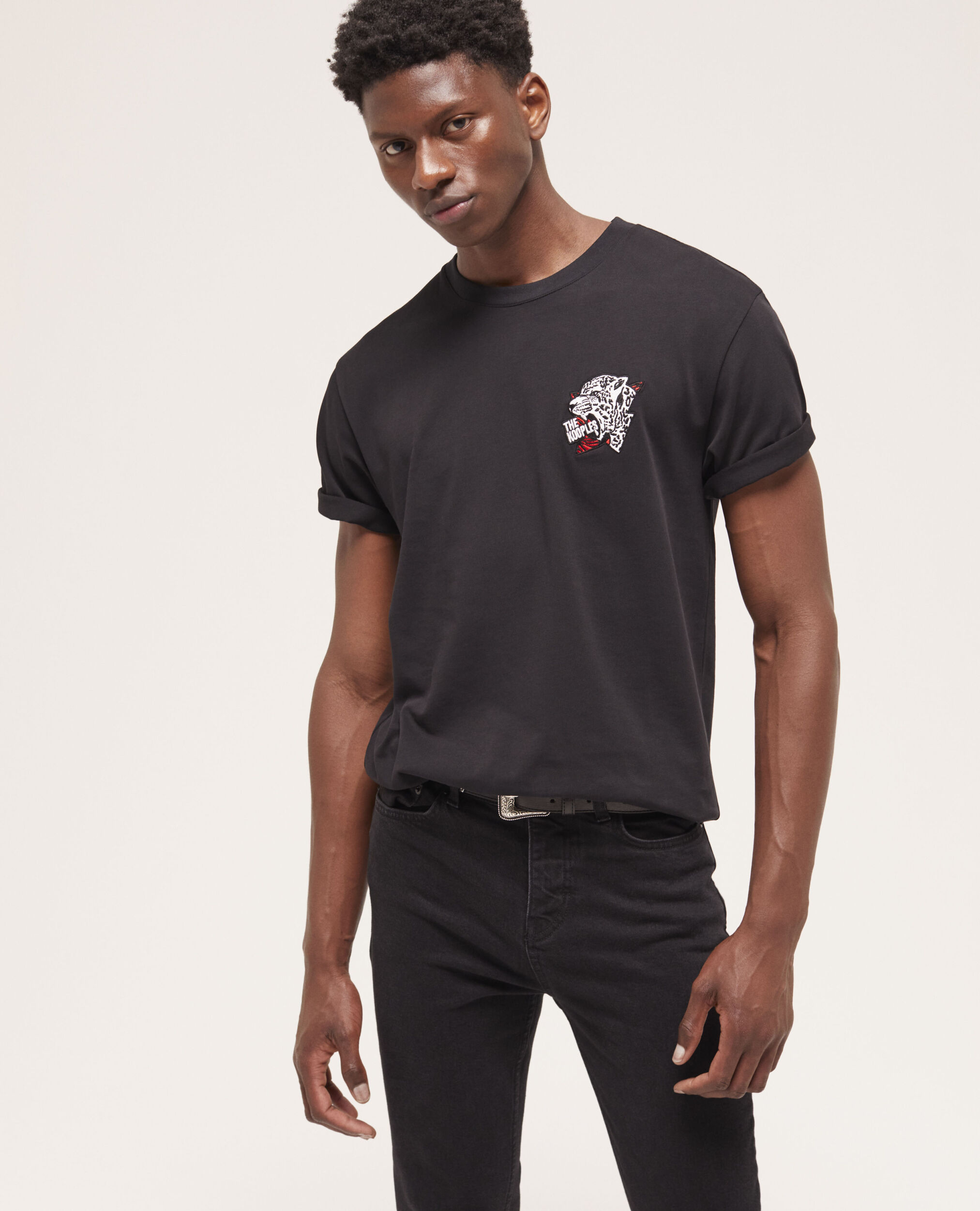 T-shirt sérigraphié noir