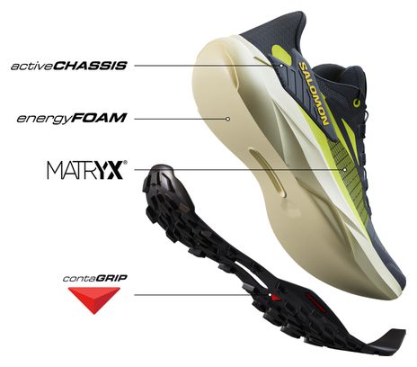 Chaussures Trail Salomon Genesis Noir/Jaune Homme