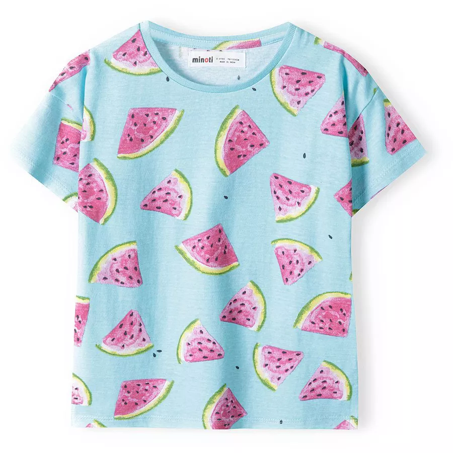 MINOTI 3er-Pack T-Shirts BlauWeißRosa