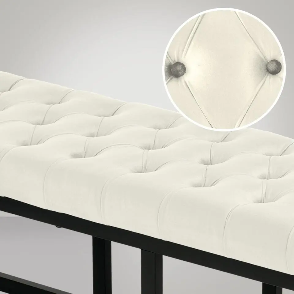 CLP 2-zits Bankje Polson 150 cm - creme