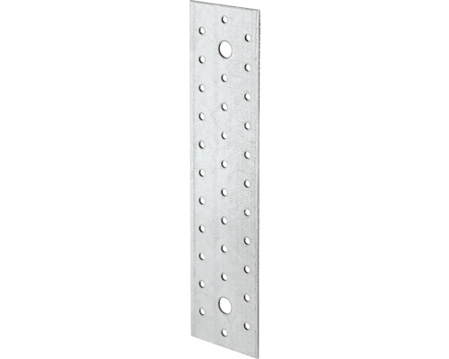 Geperforeerde plaat 240 x 60 mm, sendzimir verzinkt, 1 stuk