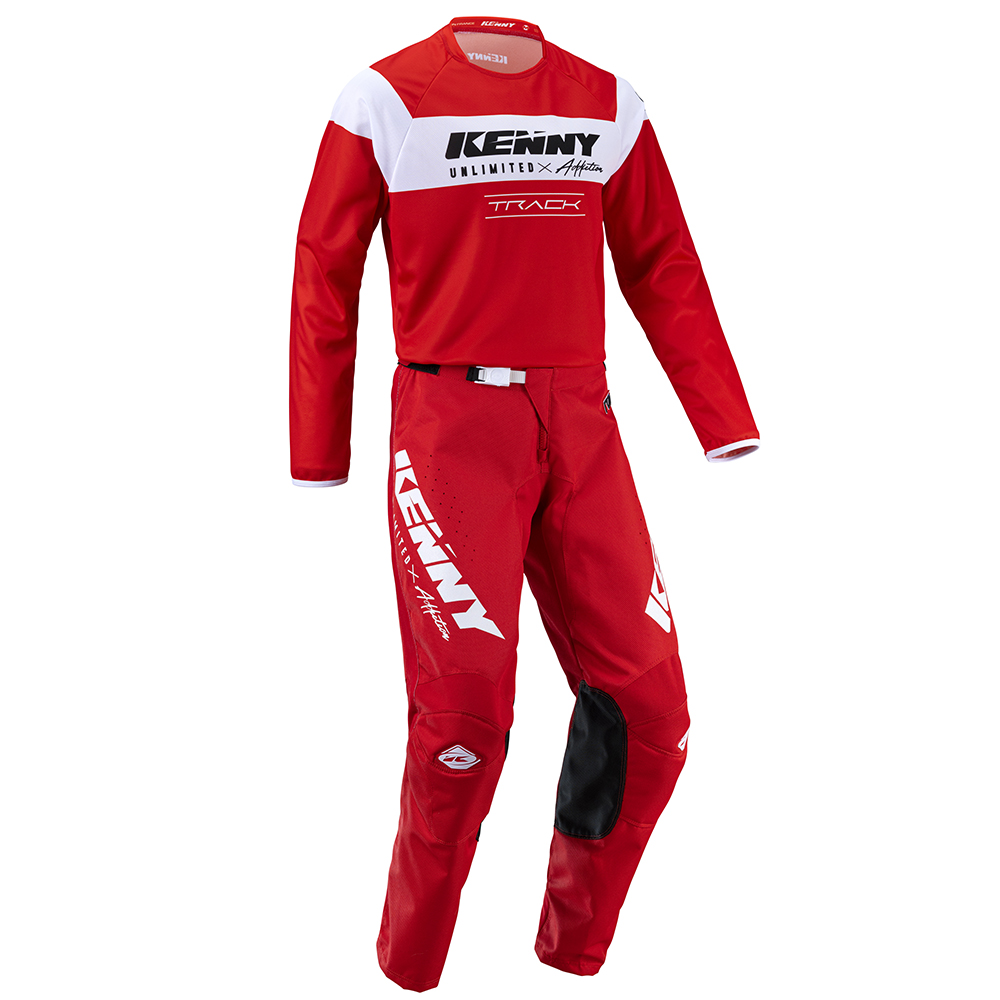 Kenny - Maillot Track Raw - 2022 Rouge / Blanc