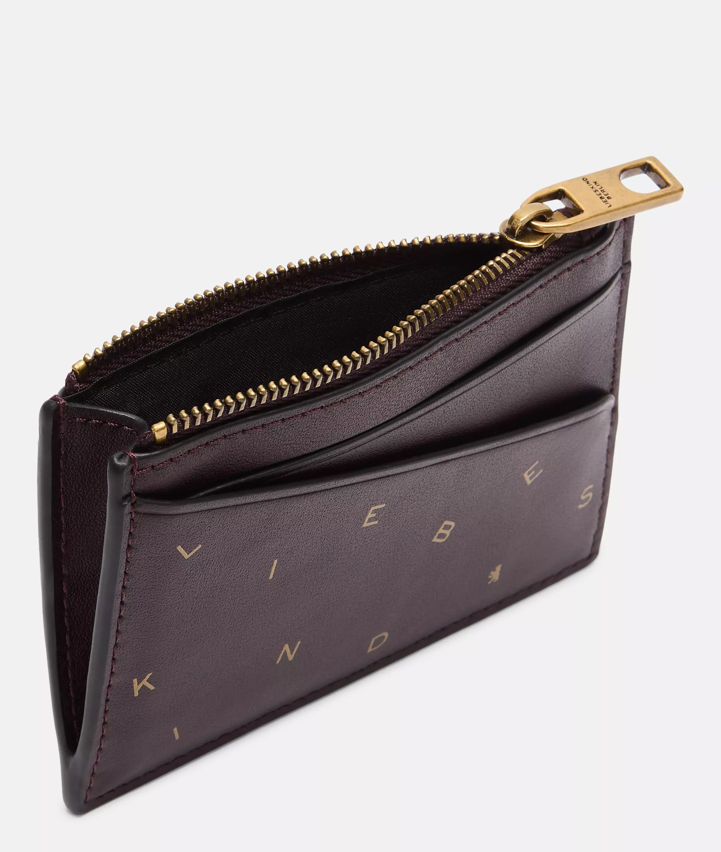 Wallet Card holder with coin pocket in nappa leather