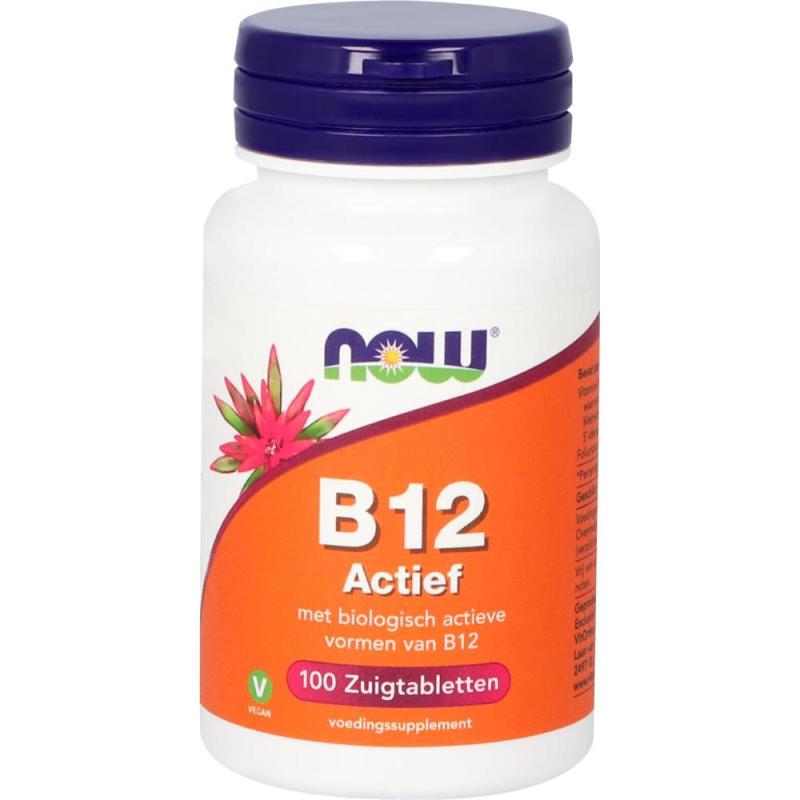 Now Vitamine B12 Actief 100 zuigtabletten