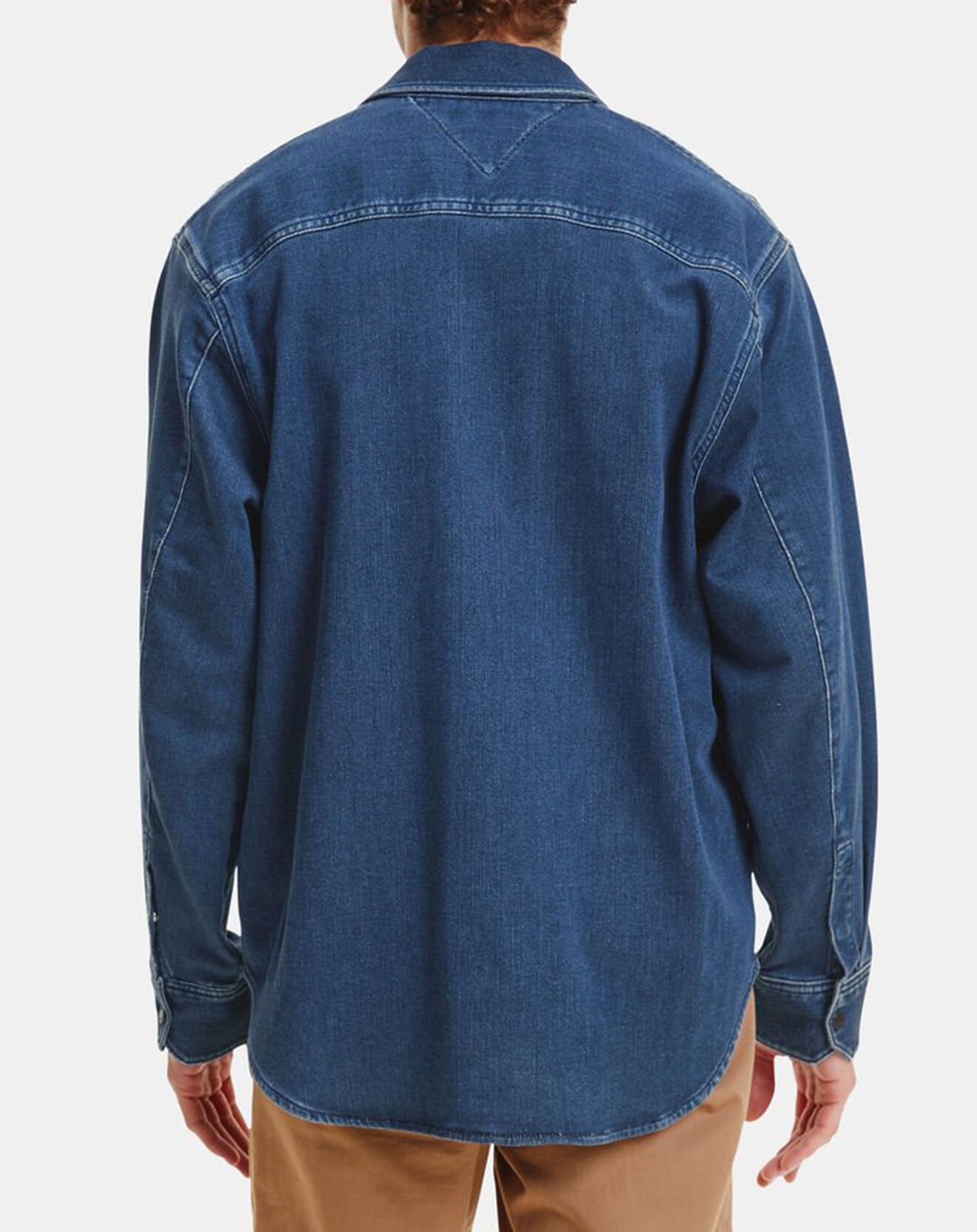 Tommy Hilfiger Chemise en jean Pstr Knit Indigo bleue