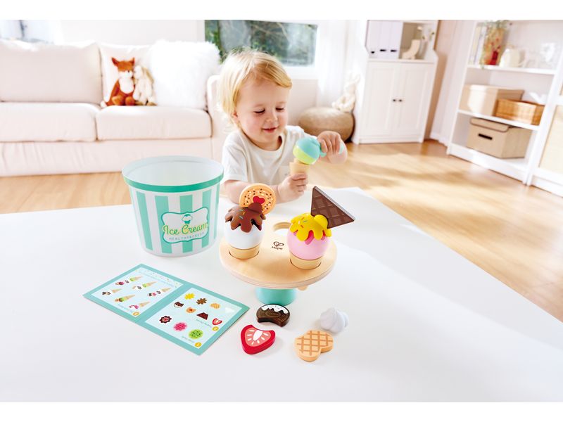 Hape Eiscreme-Set Eiscreme-Set bietet Kindern kreativen Spielspass