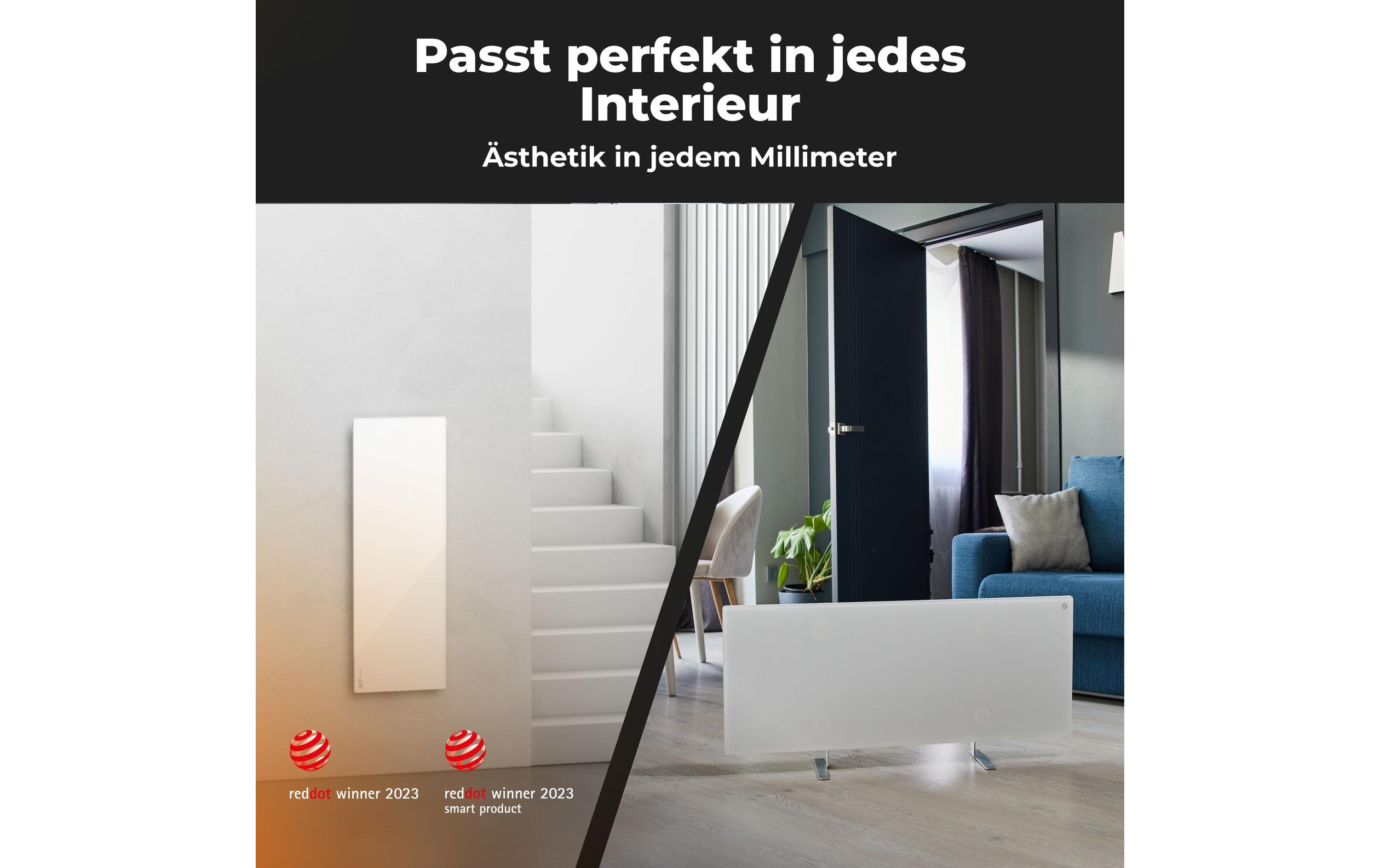 Infrarotheizer Premium Eco Smart LED 700 W, Weiss<br>Heizgerät mit Infrarotstrahler