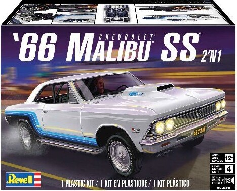 Revell - '66 Chevrolet Malibu Ss Bil Byggesæt - 1:24 - 14520