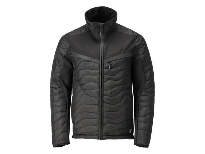 Termojakke 22315-318 m/lyn sort 4XL