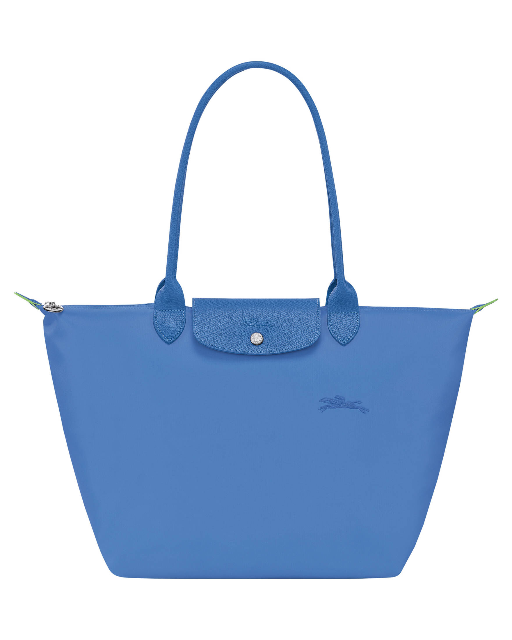 Longchamp| Damen Schultertasche LE PILAGE GREEN NYLON SHOULDER BAG L