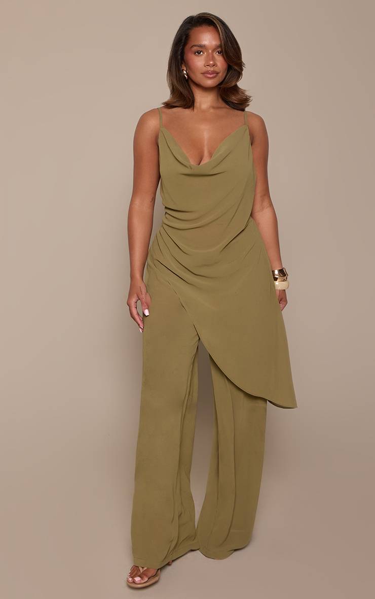 Vert Pantalon Large Shape