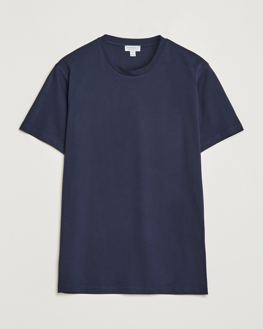 Sunspel Riviera Midweight T-Shirt Navy