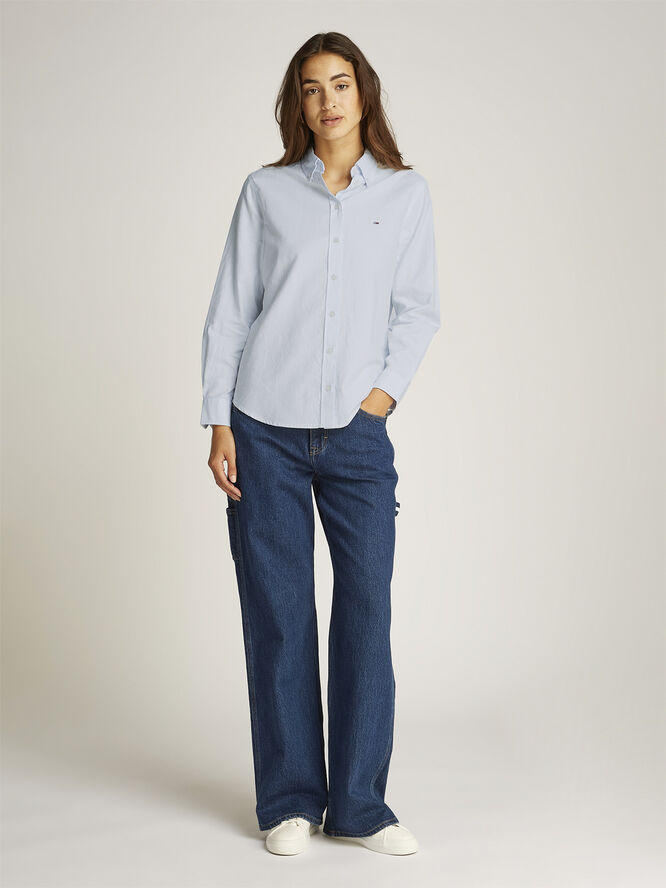 Tommy Hilfiger TJW REG OXFORD SHIRT Sweet blue/white stripe