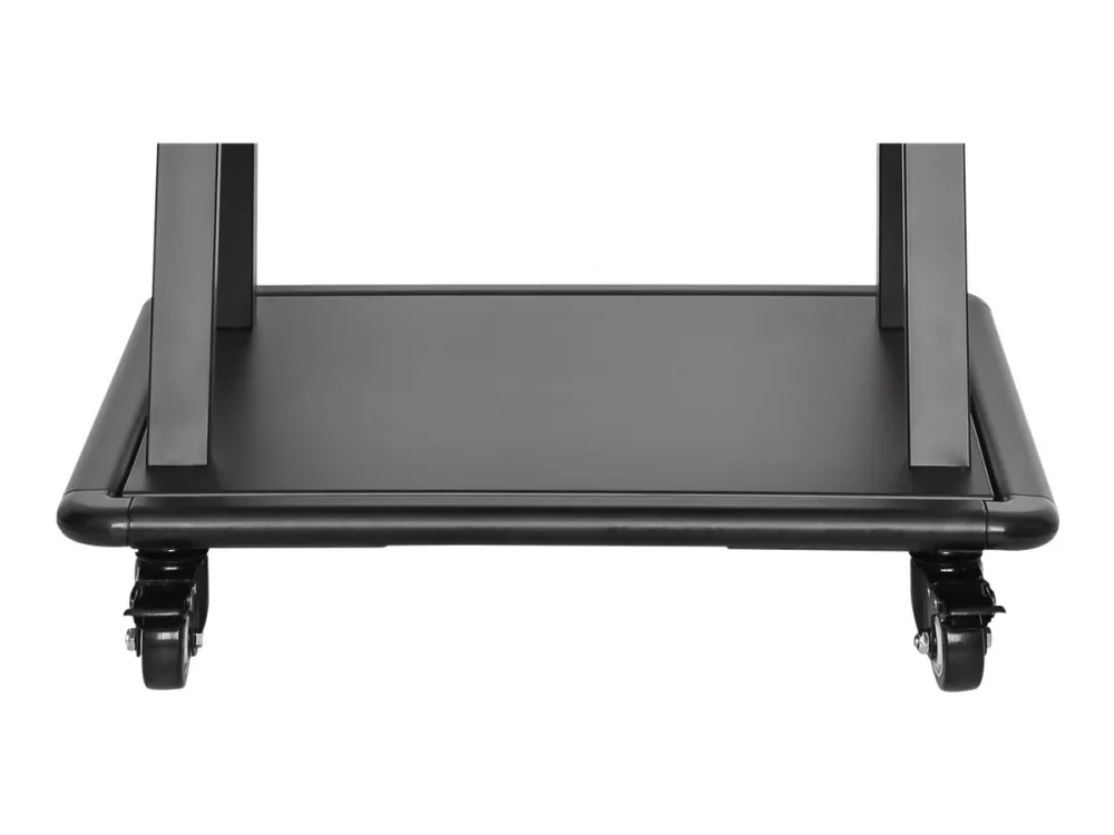 DELTACO Office ARM-0453 - Vogn med hjul - for fladt panel/AV-udstyr - sort - skærmstørrelse: 37
