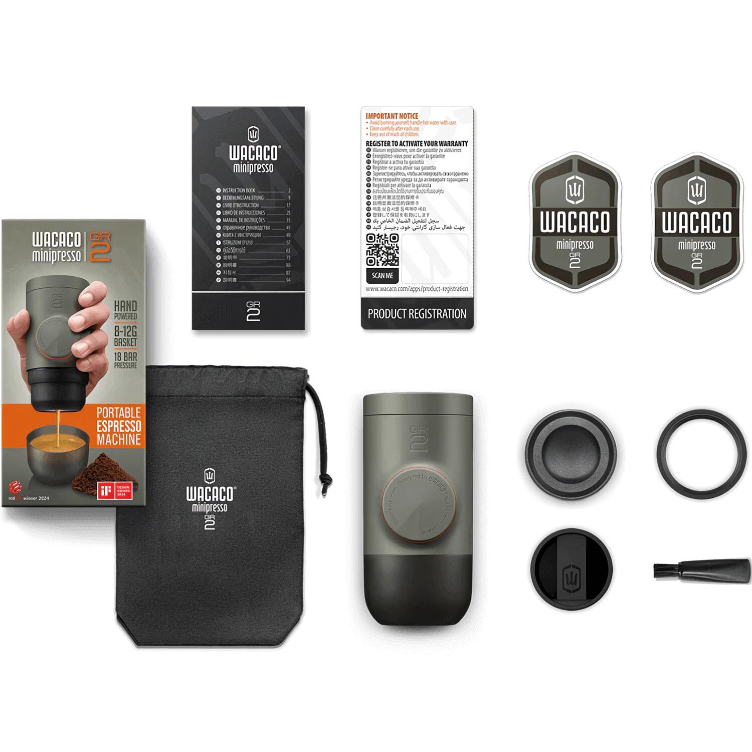 Wacaco Minipresso GR2 Espresso Coffee Maker