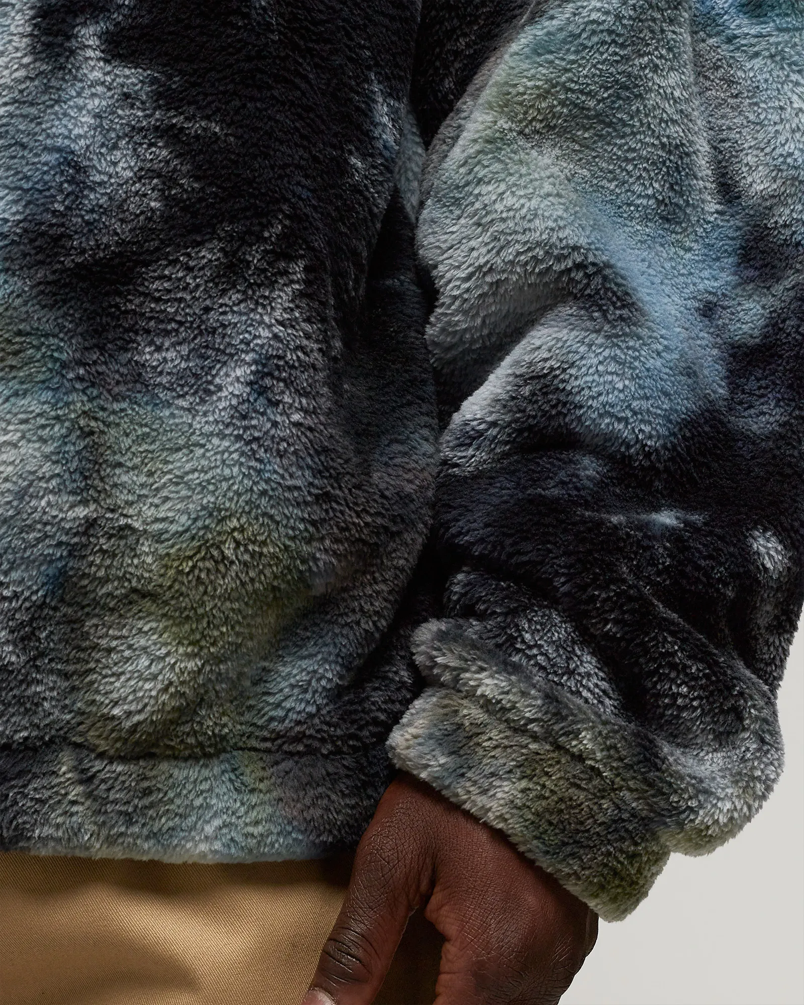 New Amsterdam HALF ZIP OYSTER TIE DYE