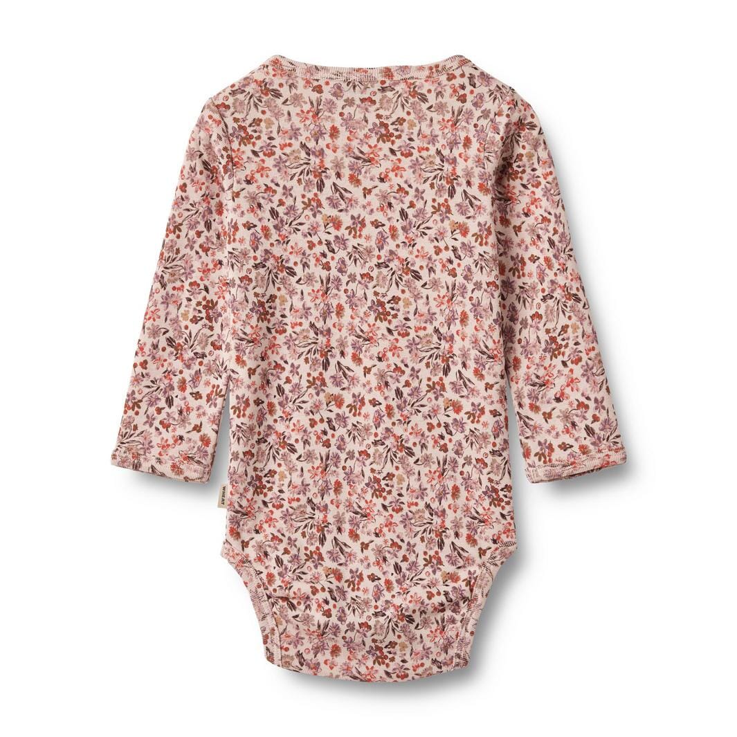 Wheat Body L/s Liv s liv 1169 pale rose flowers