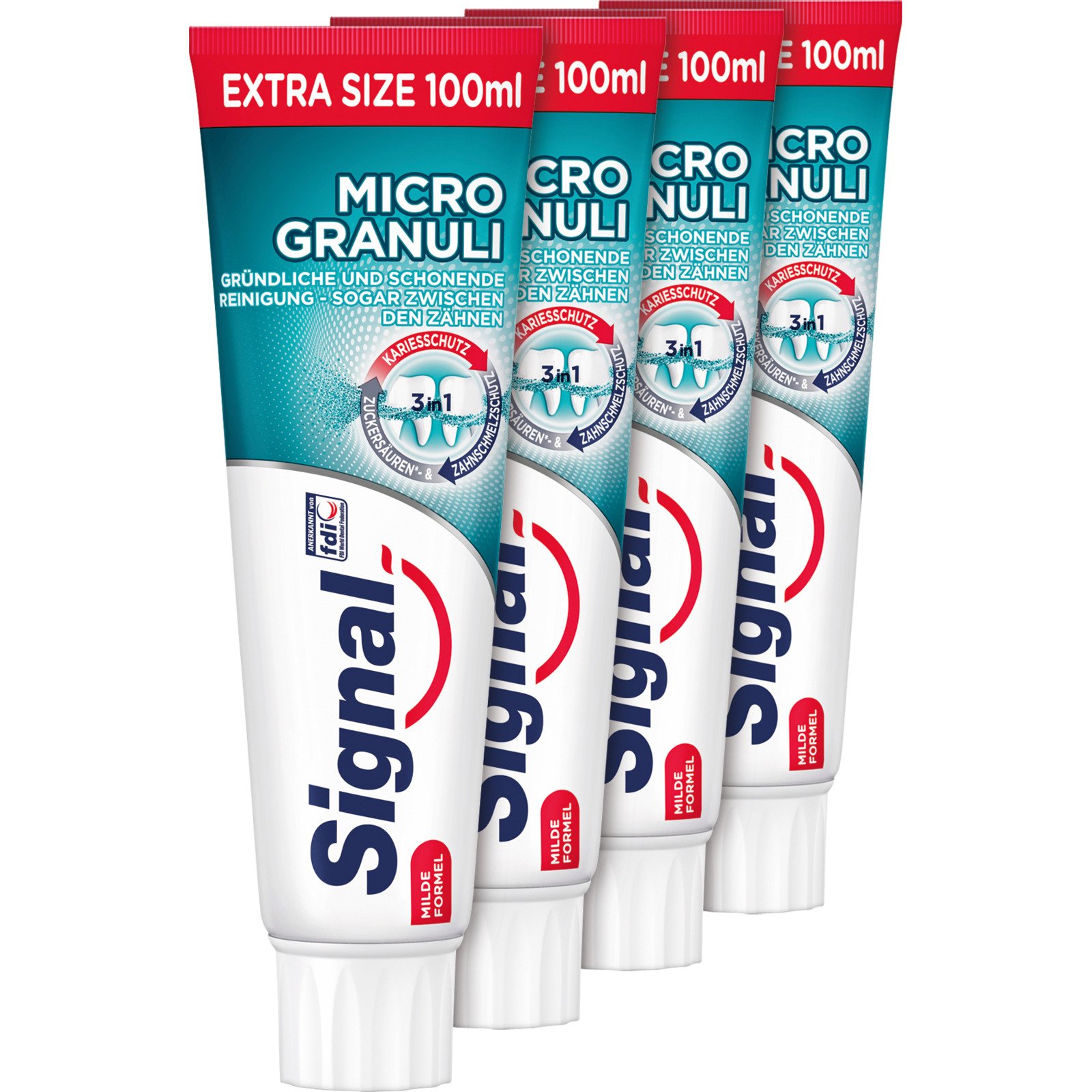 Signal Zahnpasta Micro Granuli 4 x 100 ml