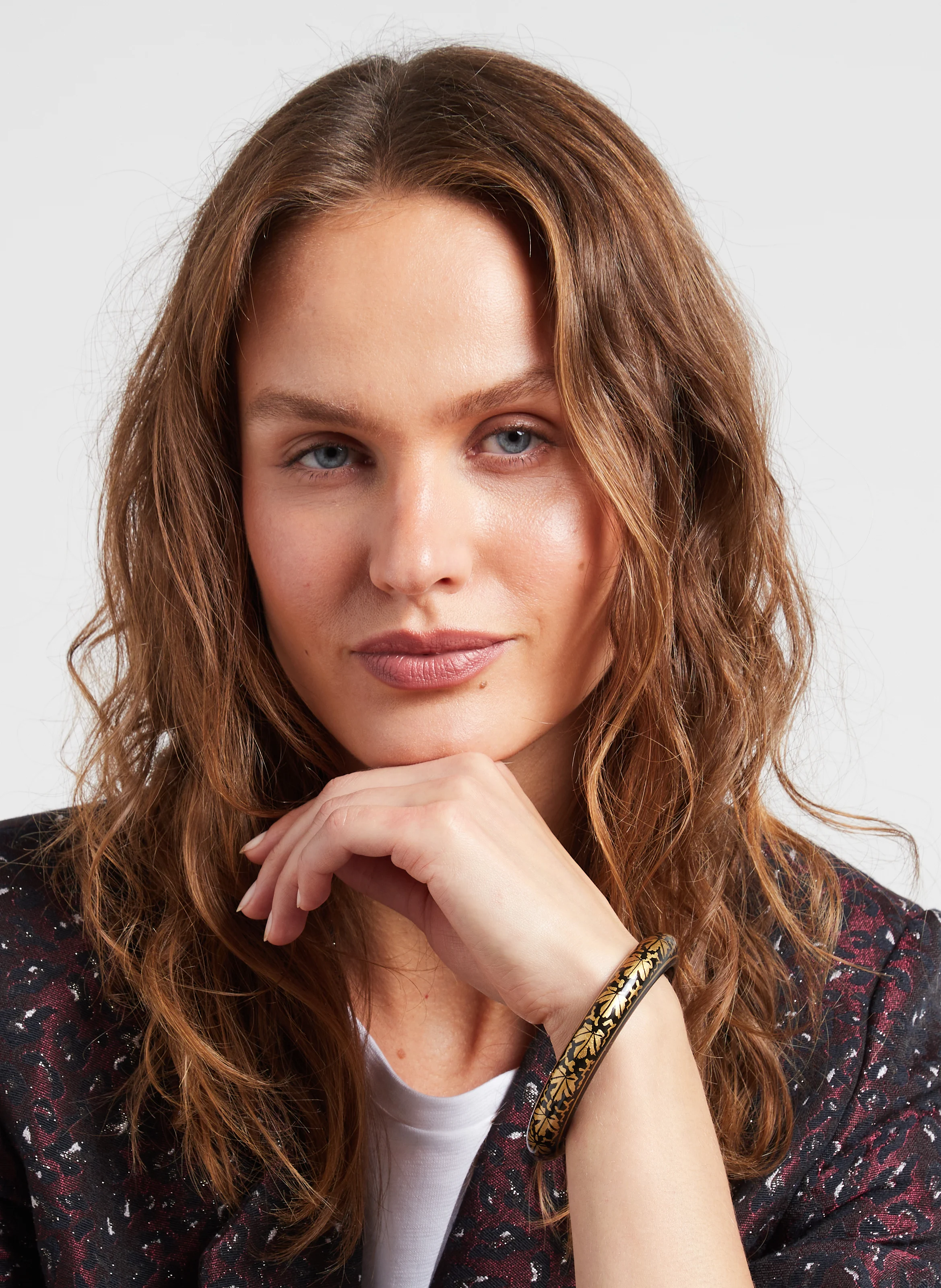 ASHA - Bracelet imprimé en bois | Multicolore