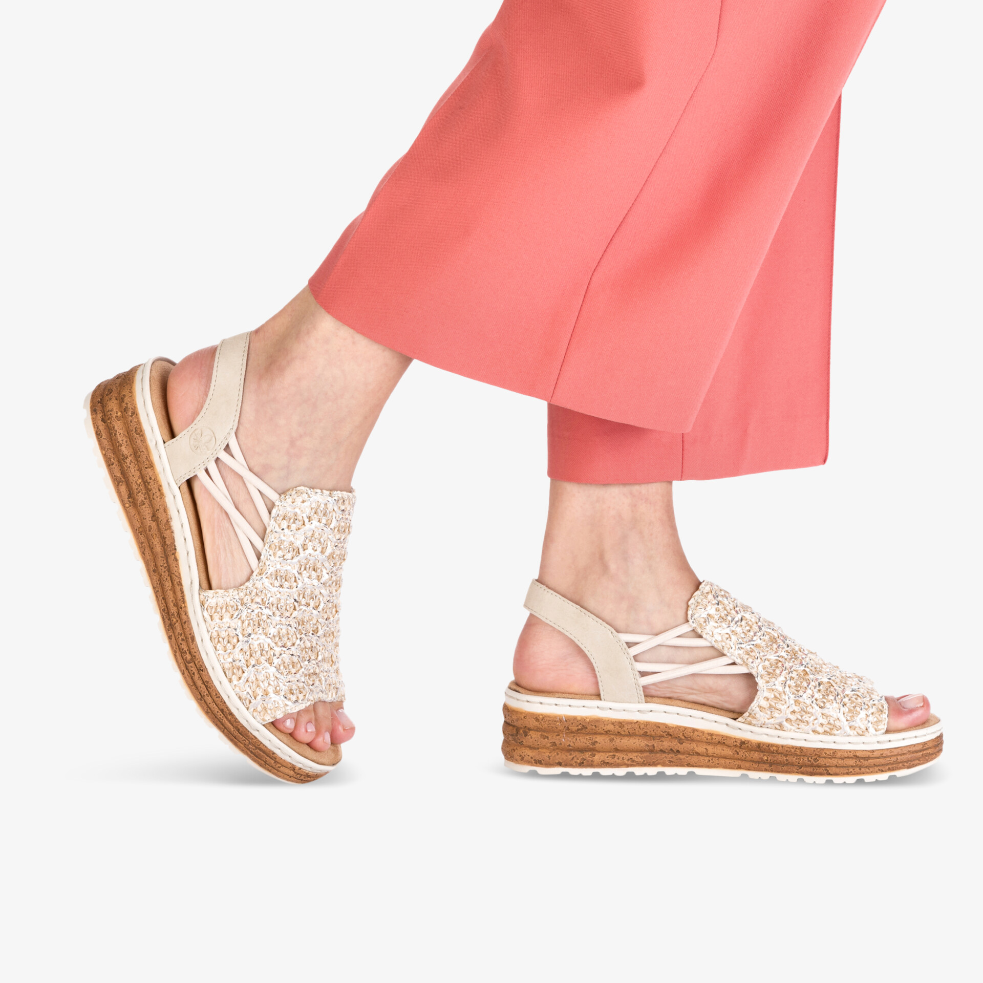 rieker Damen Sandalen beige
