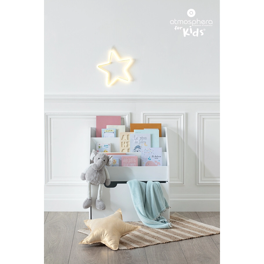 atmosphera for Kids Kinderbücherregal mit Rollen weiß