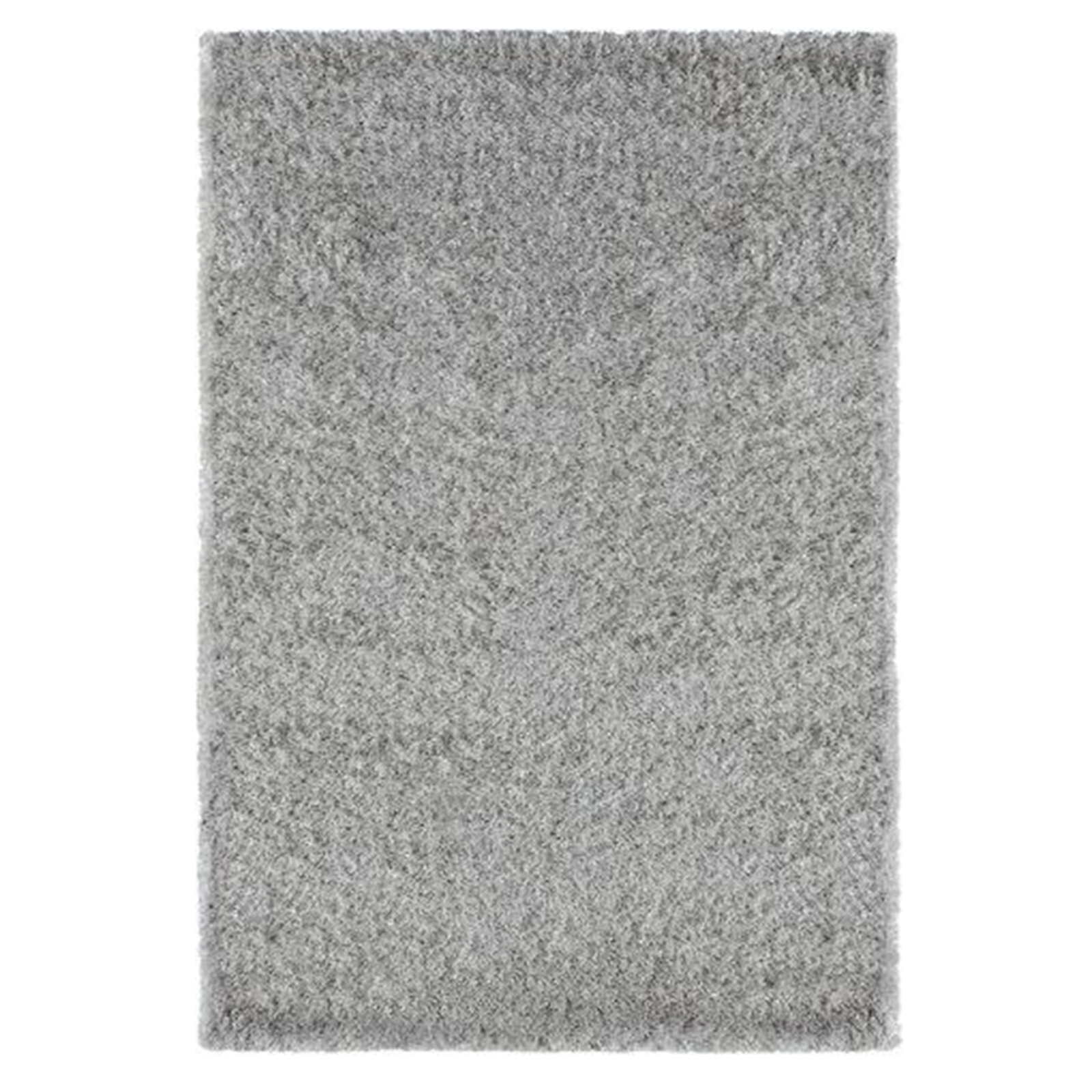 Hochflorteppich - silber - 80x150 cm