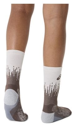 Chaussettes Asics Performance Run Crew Marron/Beige