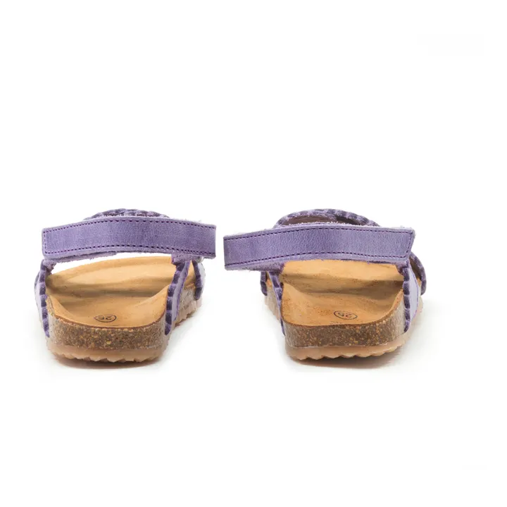 Pèpè Two Con Me - Sandales Croisées Perforées | Violet chiné