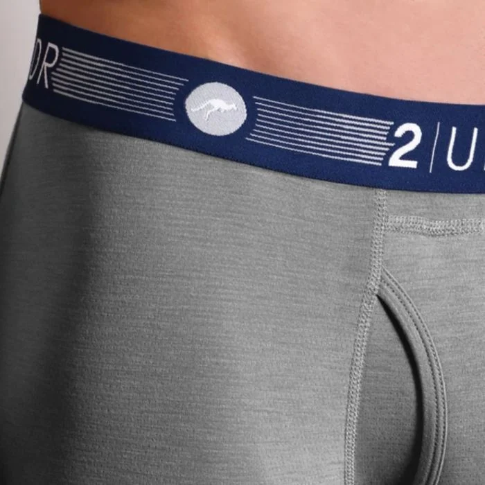 2UNDR Herre Undertøj og basislag Flow Shift Boxer Grå