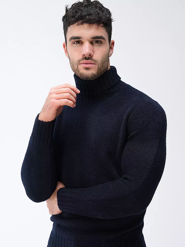 GRAN SASSO Rollkragenpullover  dunkelblau