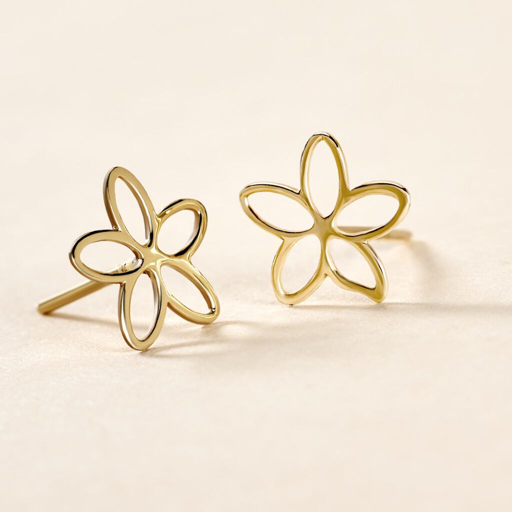 Boucles D'oreilles Puces Dacre Or Jaune
