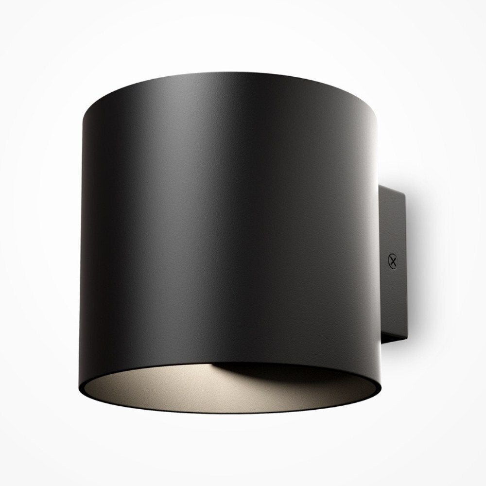 Ronde wandlamp in zwart G9