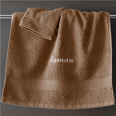 Linge de toilette brodé PERSONNALISABLE Lauréat Essentiel - 420 g/m²