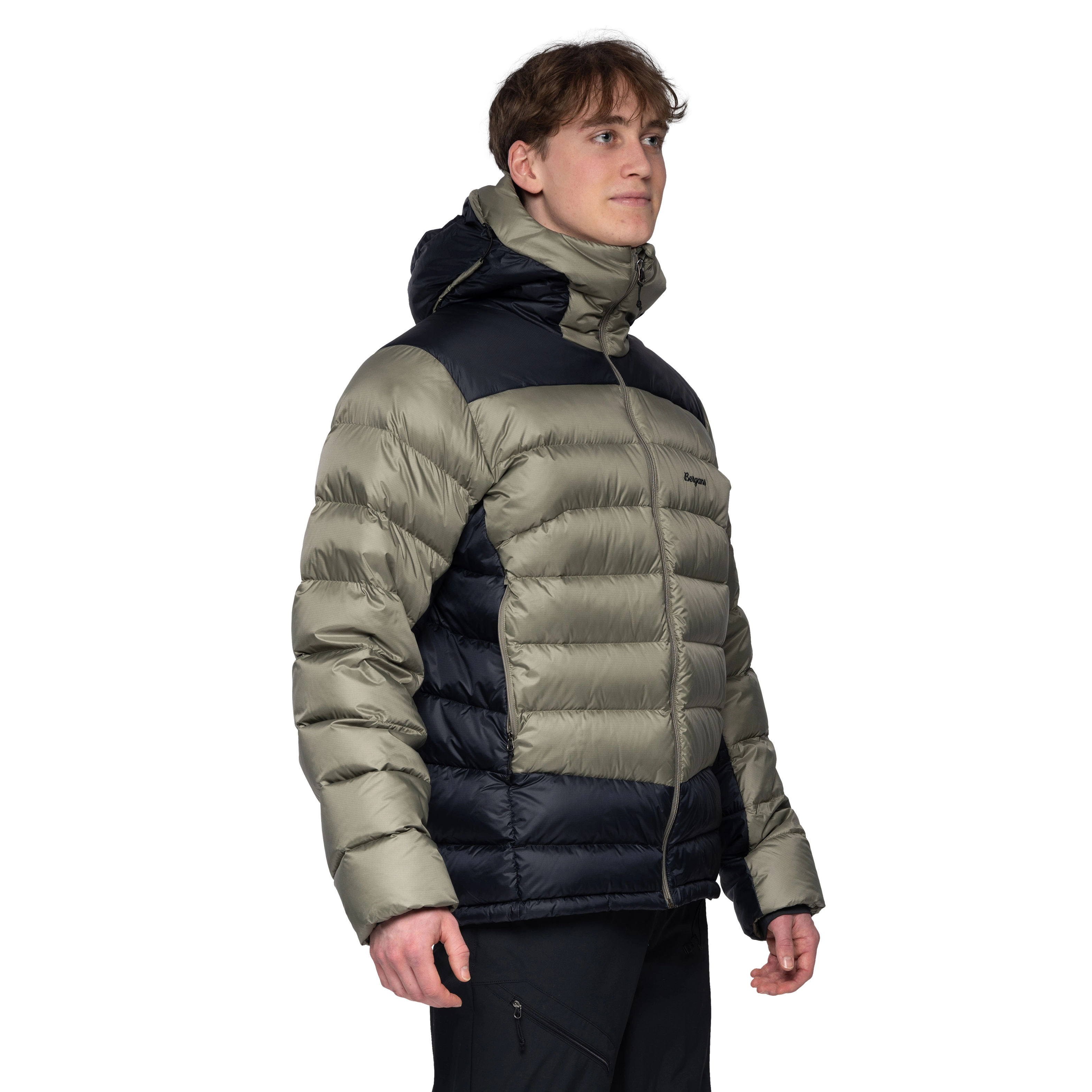 Vaagaa Allround Down Jacket Men Green Mud / Black