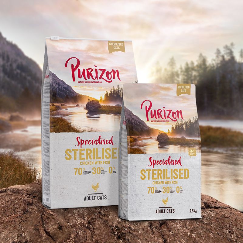 Purizon Adult Sterilised, poulet & poisson - sans céréales