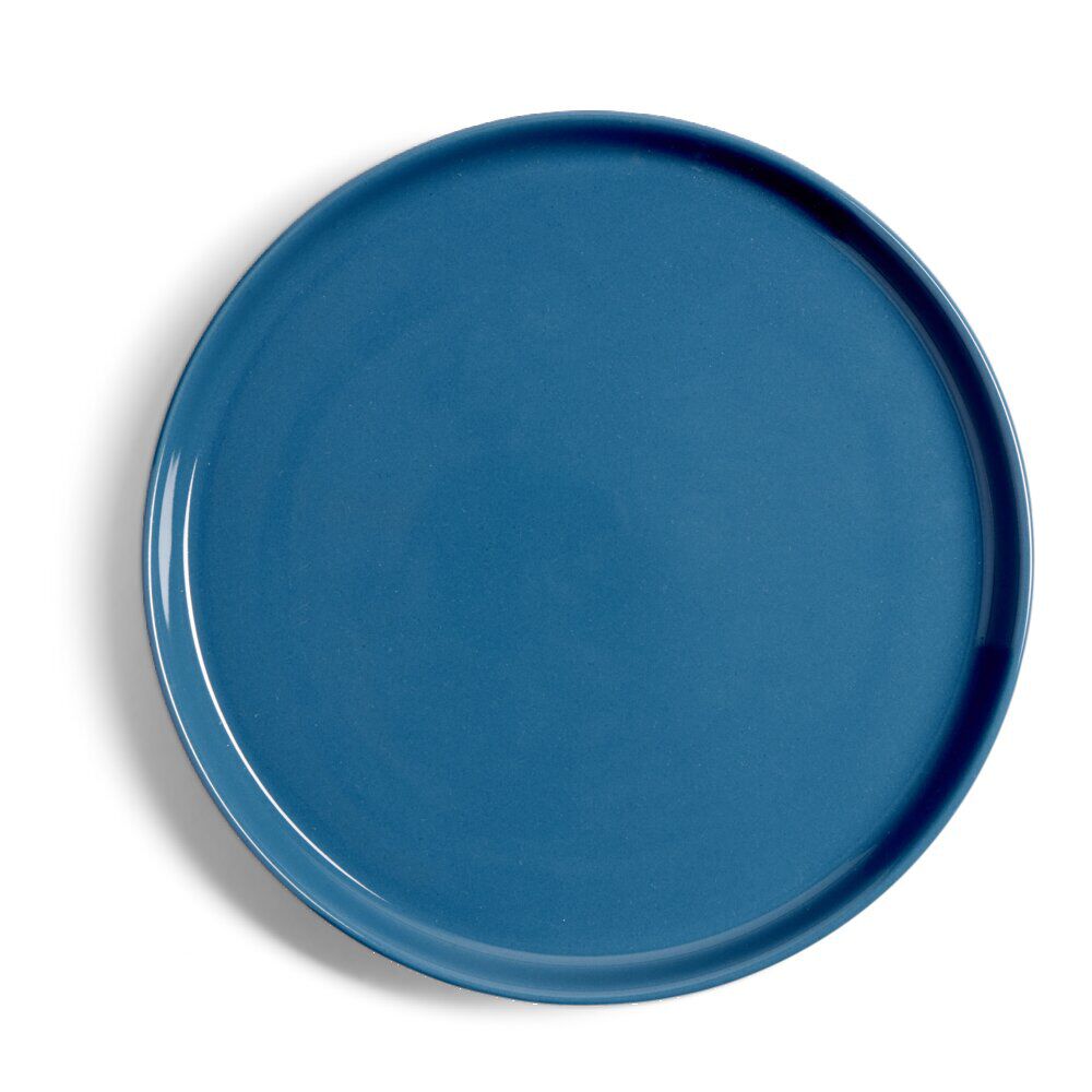 Assiette à dessert Oslo en grès bleu Ø20cm