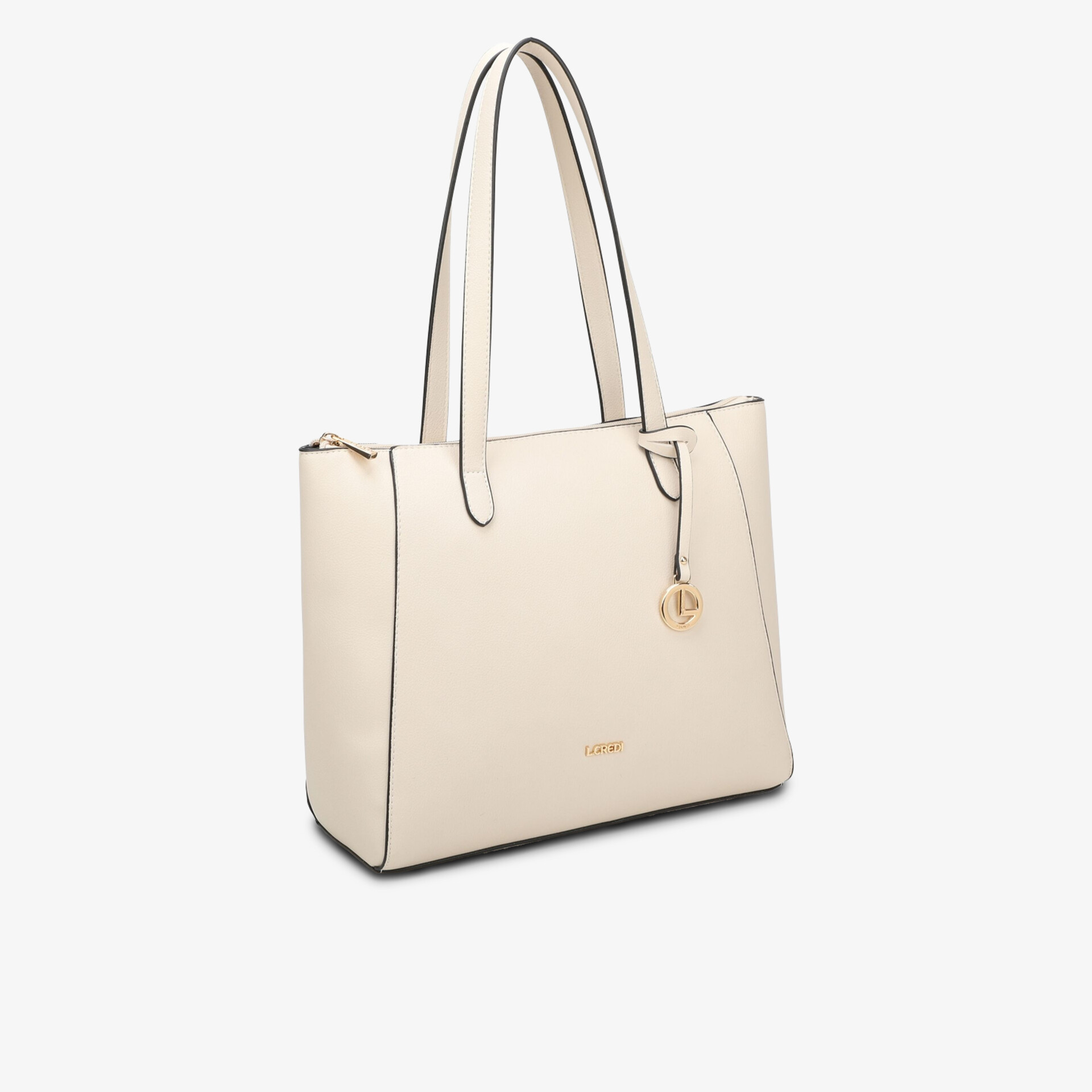 L.CREDI Damen Shopper beige