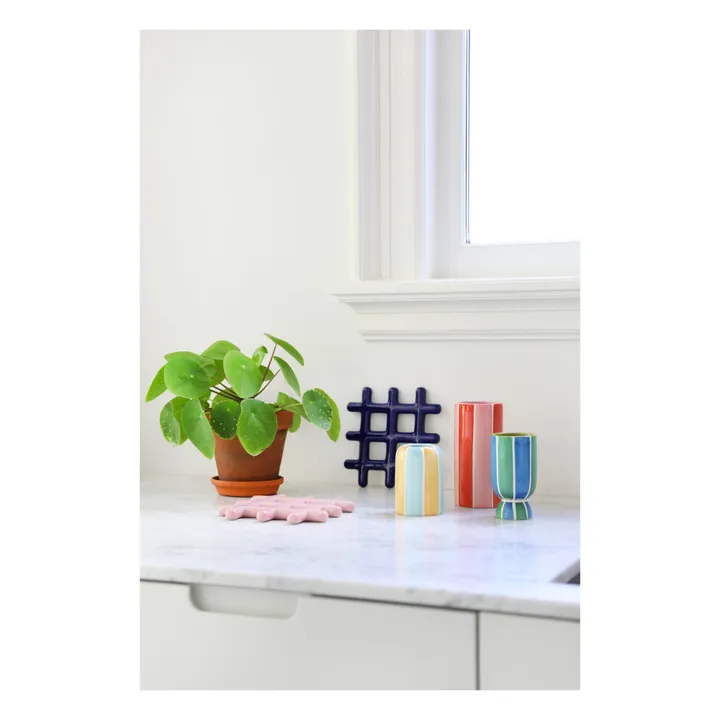 &Klevering Dessous de plat Grid | Bleu