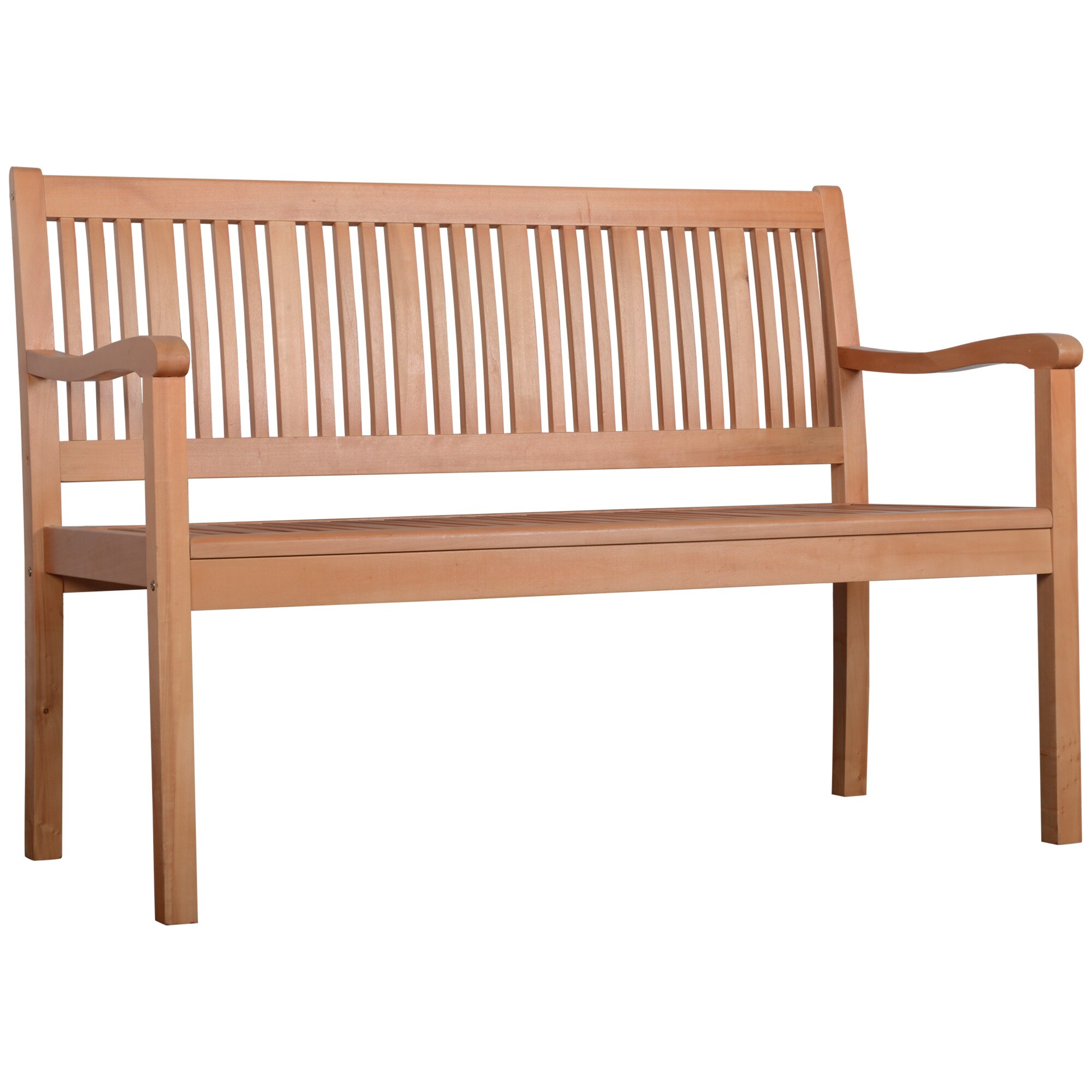 Outsunny Gartenbank mit 2-Sitzer gelb 126,8B x 62T x 91,3H cm