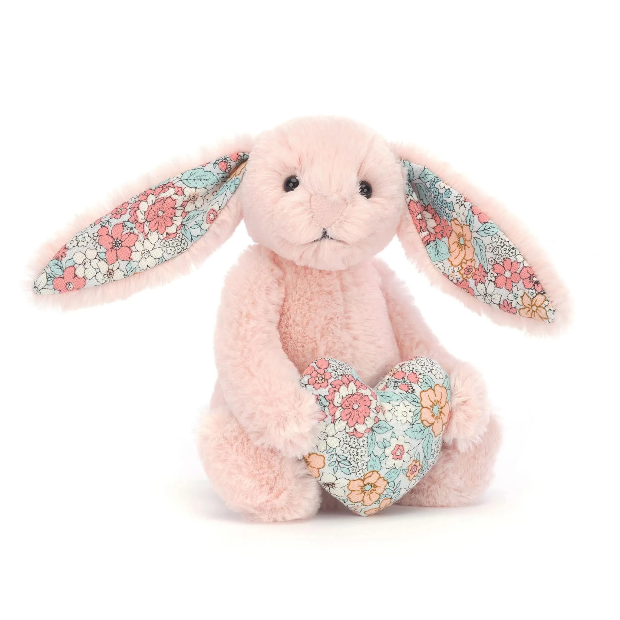Jellycat Lapin Coeur Rose Fleuri 6