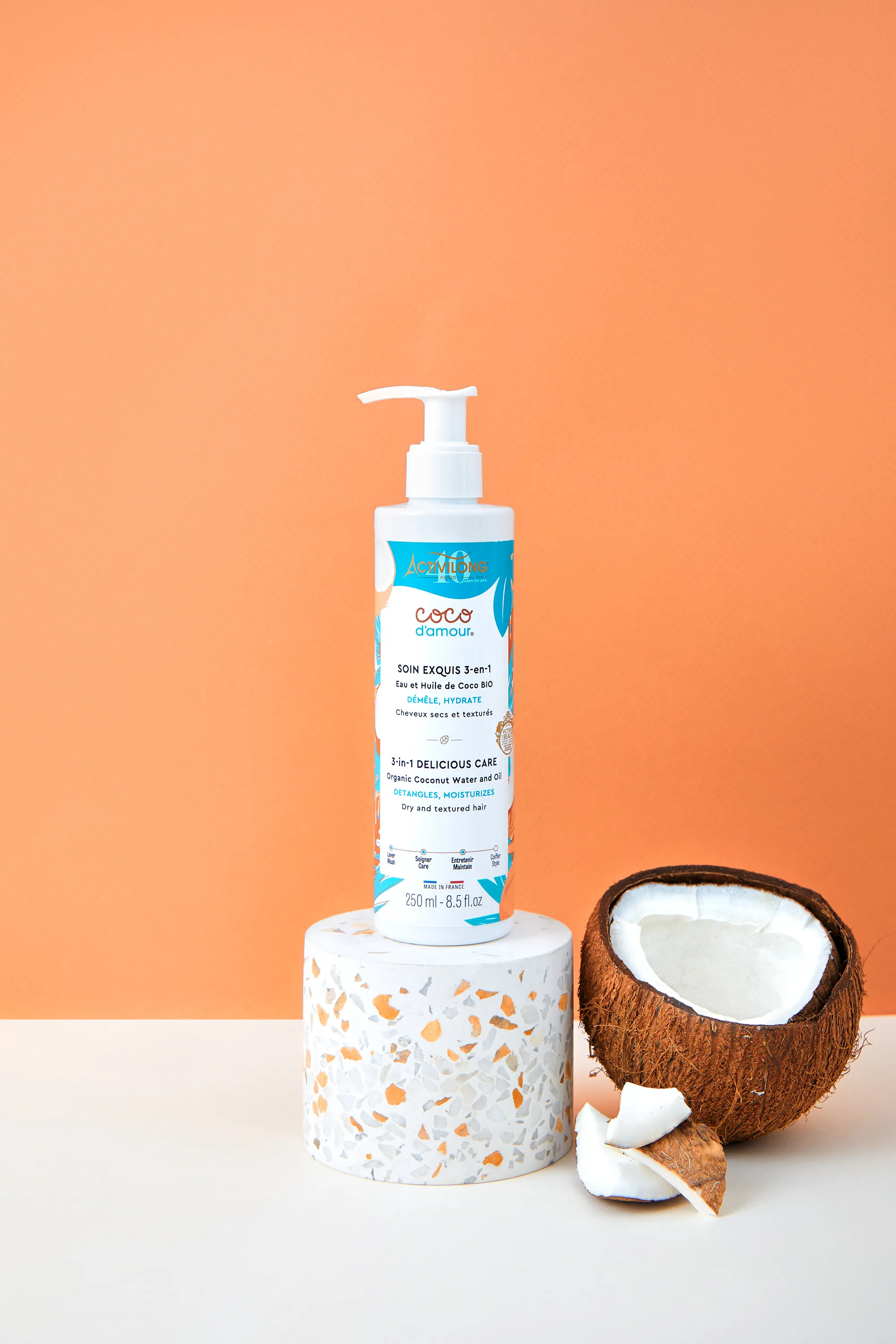 Activilong Soin exquis 3-en-1 pour cheveux secs & texturés Coco d’Amour-250 ml