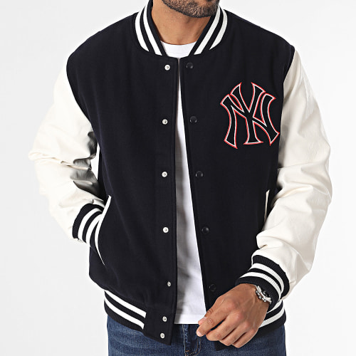Veste Teddy MLB Lifestyle Varsity New York Yankees 60416308 Bleu Marine Blanc
