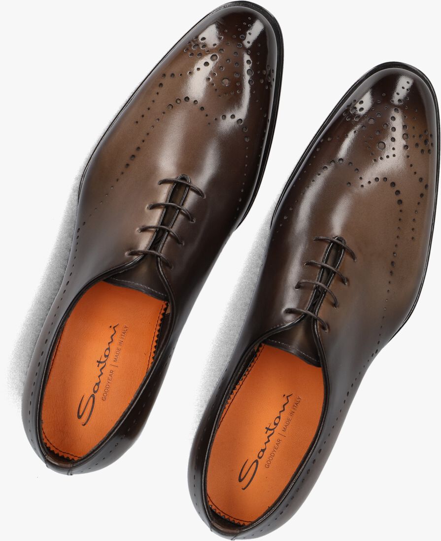 bruine santoni nette schoenen kaj