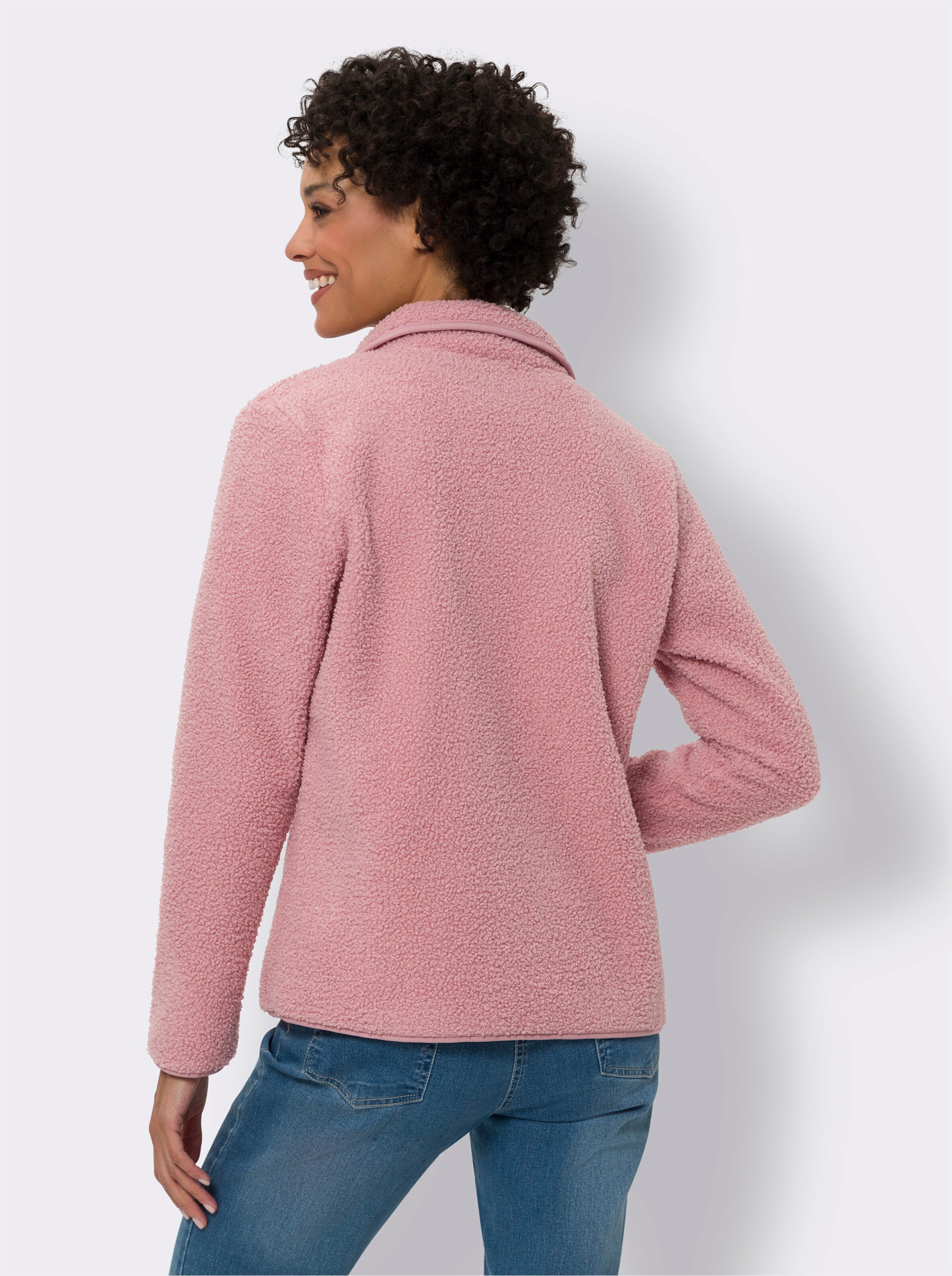 Freizeitjacke aus Teddyfleece mit Fleece-Innenseite