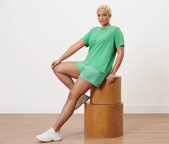 Sport-Sweatshorts, hellgrün