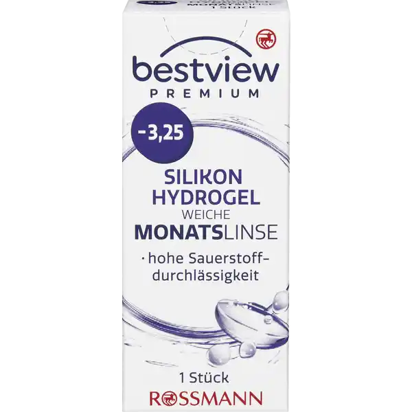 Premium weiche Monatslinse Silikon Hydrogel -3,25