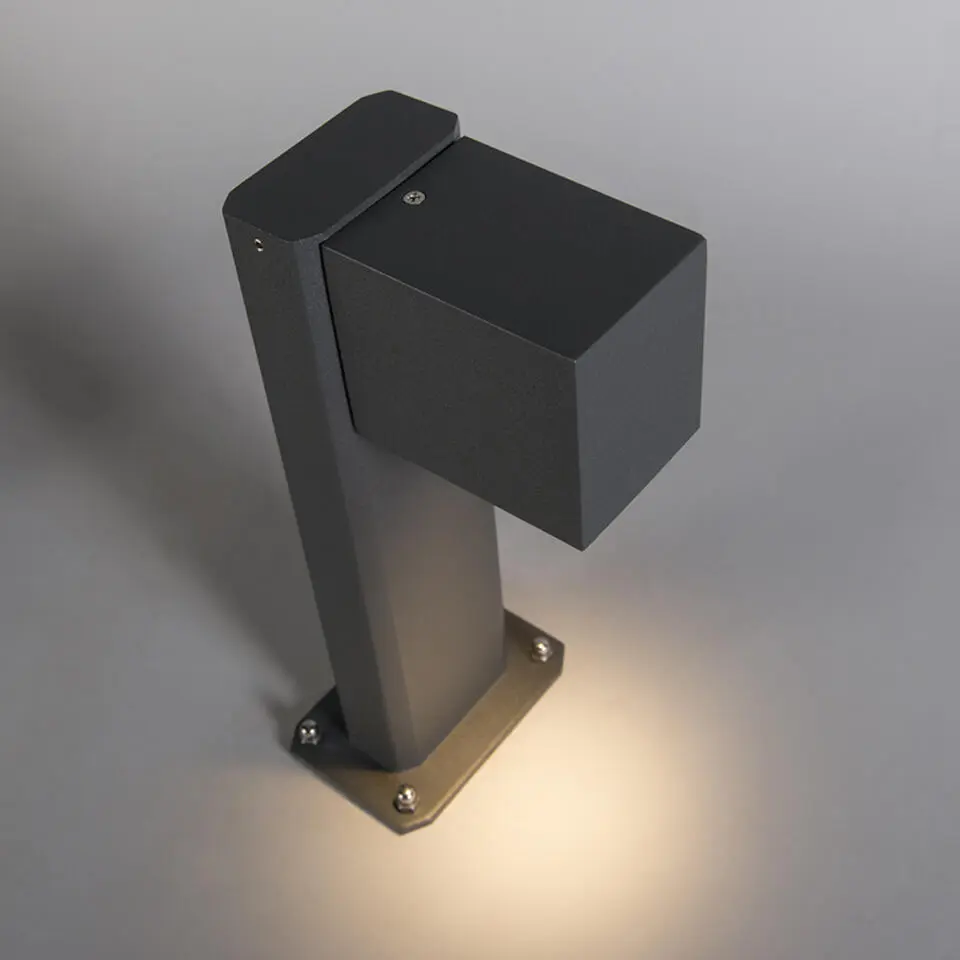 Qazqa staande buitenlampen baleno grijs gu10